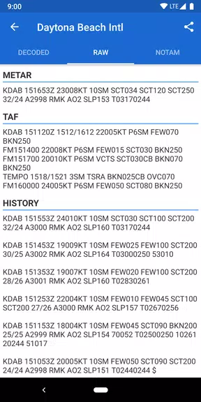 Avia Weather - METAR & TAF ภาพหน้าจอ 2