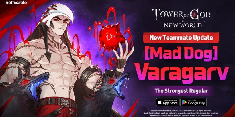 Tower of God: New World dà il benvenuto nella mischia a SSR [Mad Dog] Varagarv insieme a tantissimi eventi di gioco