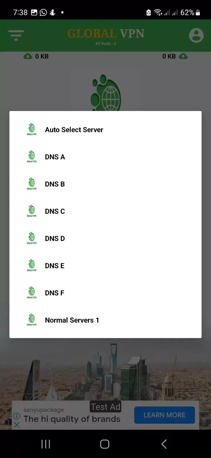 Global VPN Tangkapan skrin 0