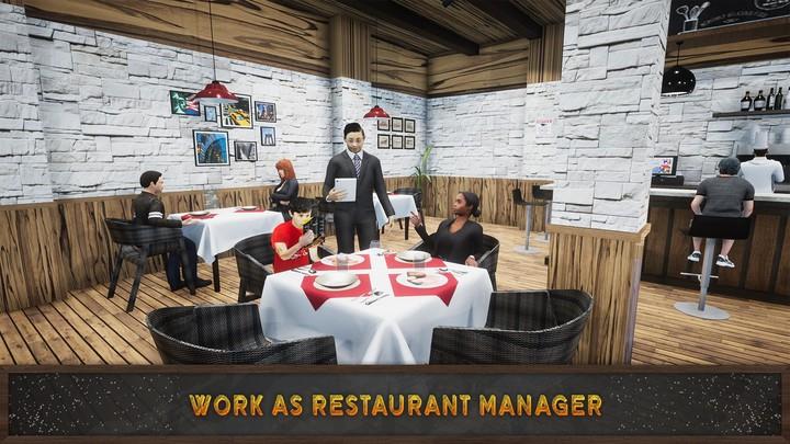 Cafe Restaurant Sim Food Games Capture d'écran 1