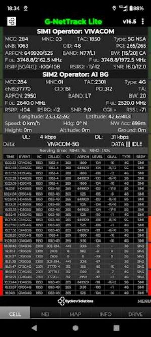 G-NetTrack Lite Captura de pantalla 0