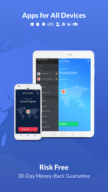 Free VPN Proxy & Hotspot WiFi security - SaferVPN スクリーンショット 2