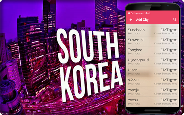 South Korea time Captura de pantalla 3