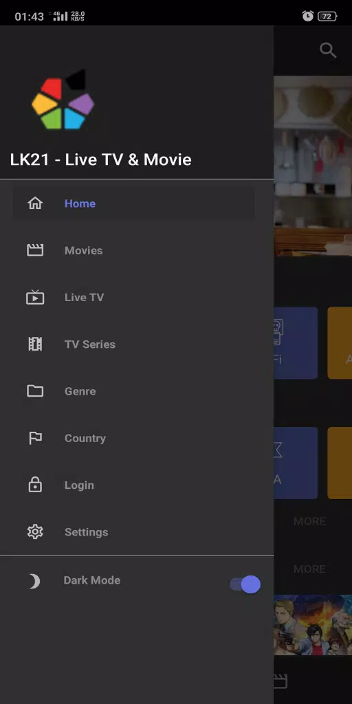 LK21 XXI - Live TV,  Movie  & Drama HD Sub Indo 스크린샷 0