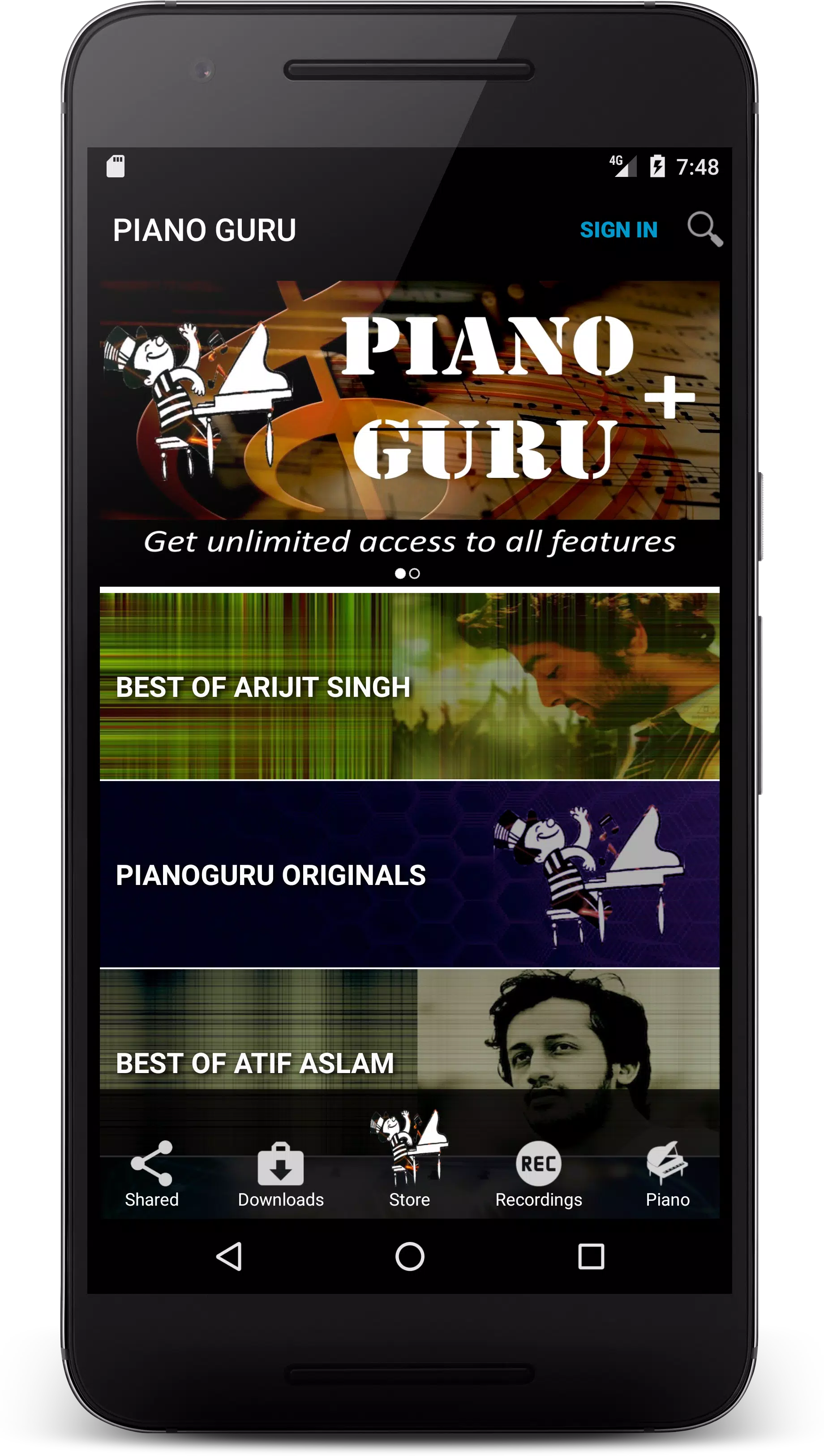 PianoGuru : Learn Indian Songs Tangkapan skrin 1