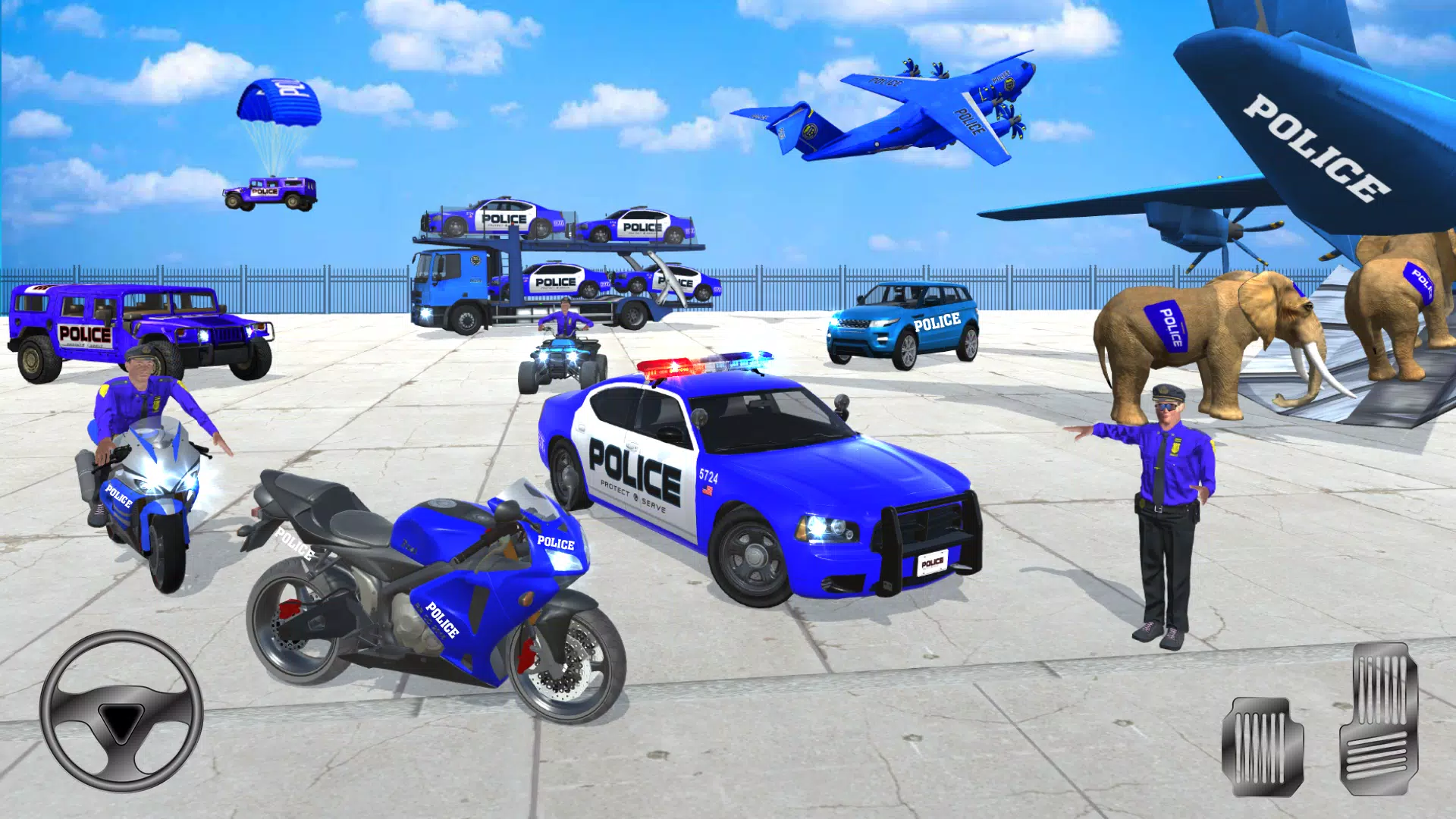 Crazy Car Transport Truck Game Schermafbeelding 1