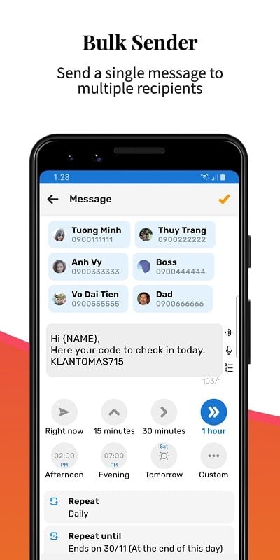 Auto Text: Automatic Message स्क्रीनशॉट 3