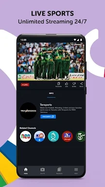 Tamasha: Live Cricket, EPL Capture d'écran 0