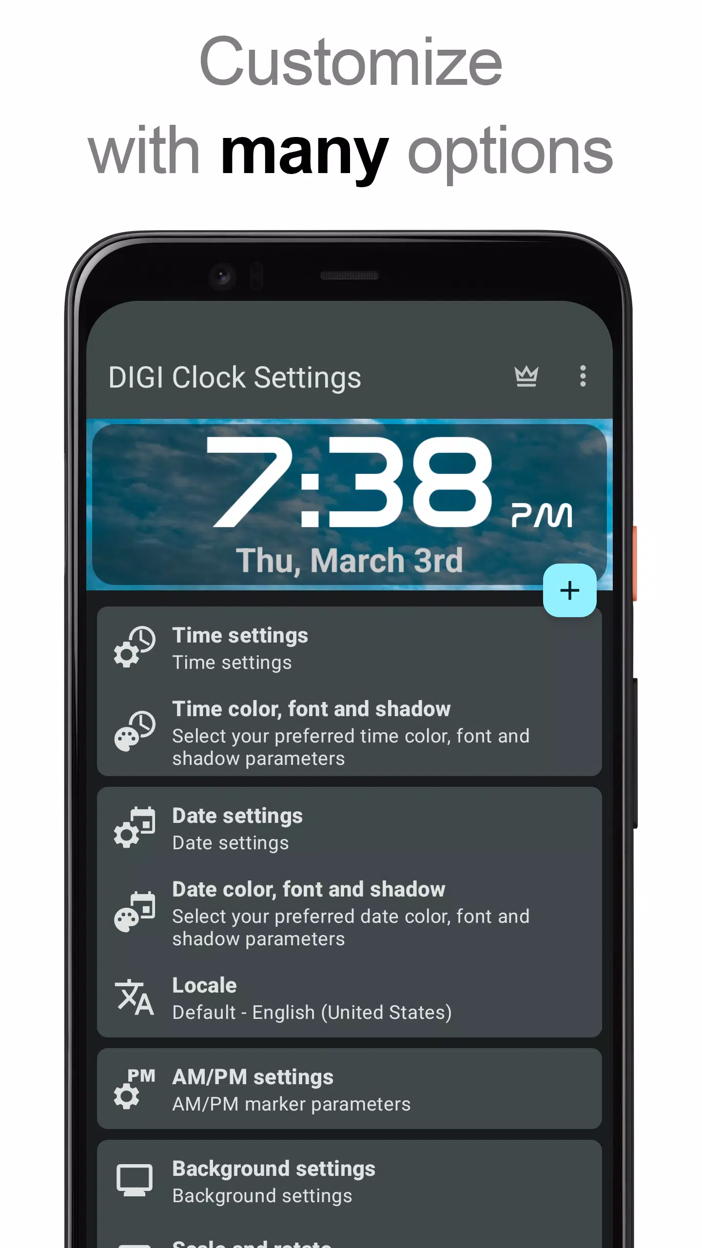 DIGI 時計ウィジェット スクリーンショット 2