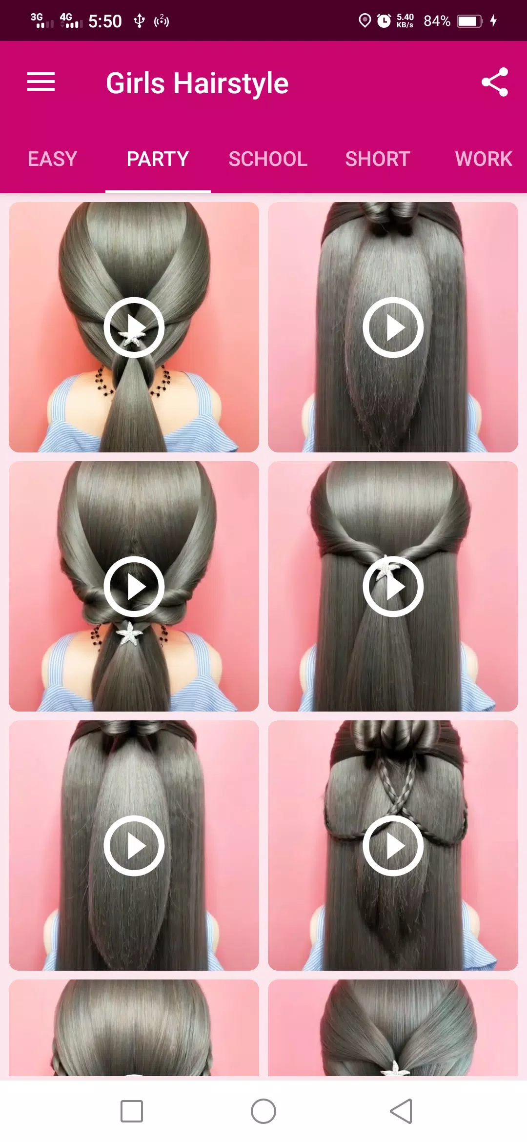 Girls Hairstyle Captura de tela 1