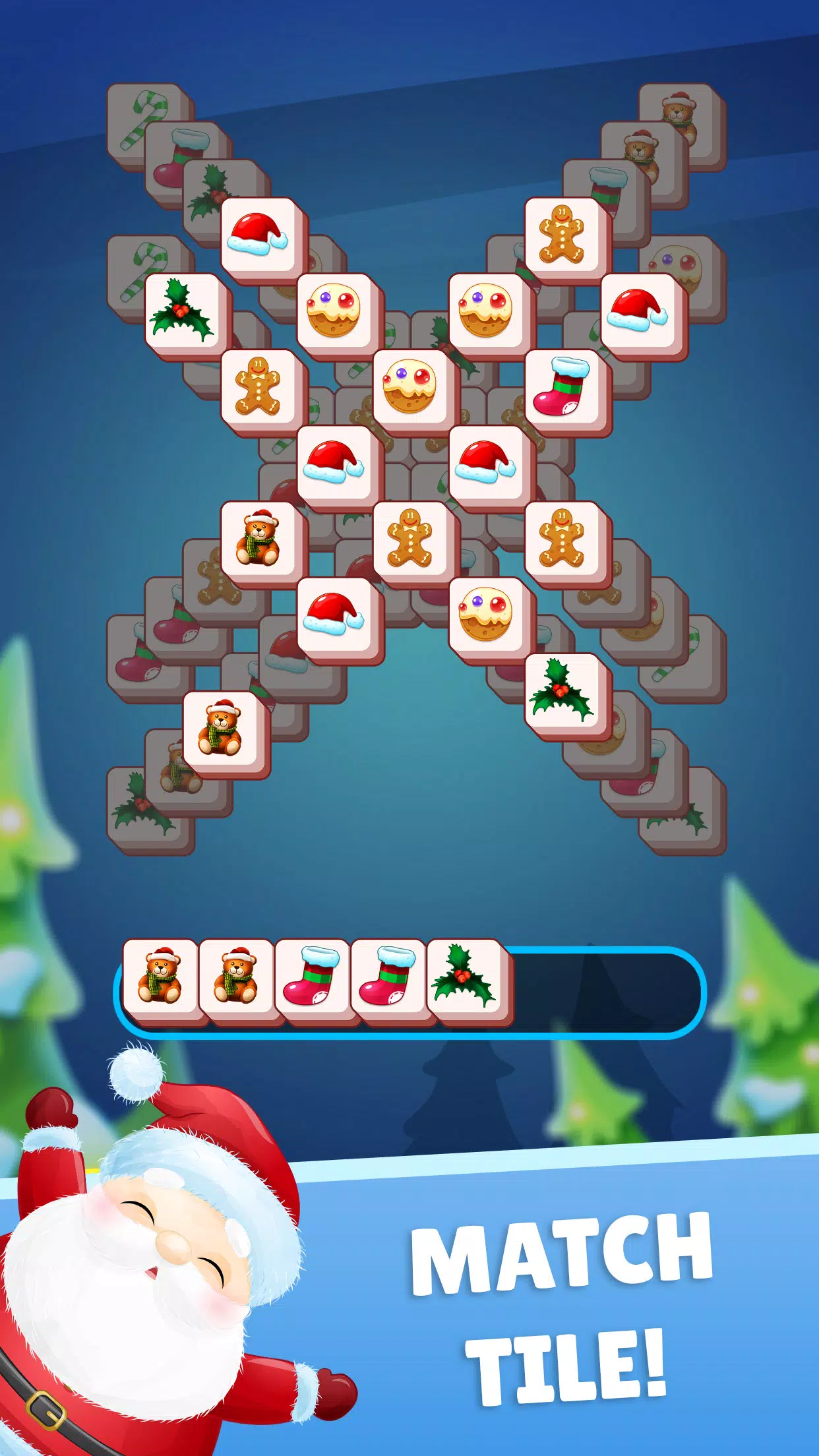 Christmas Mahjong Tangkapan skrin 0