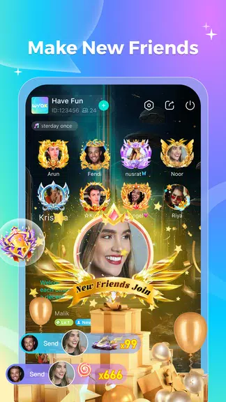 Wyak-Voice Chat&Meet Friends Schermafbeelding 1
