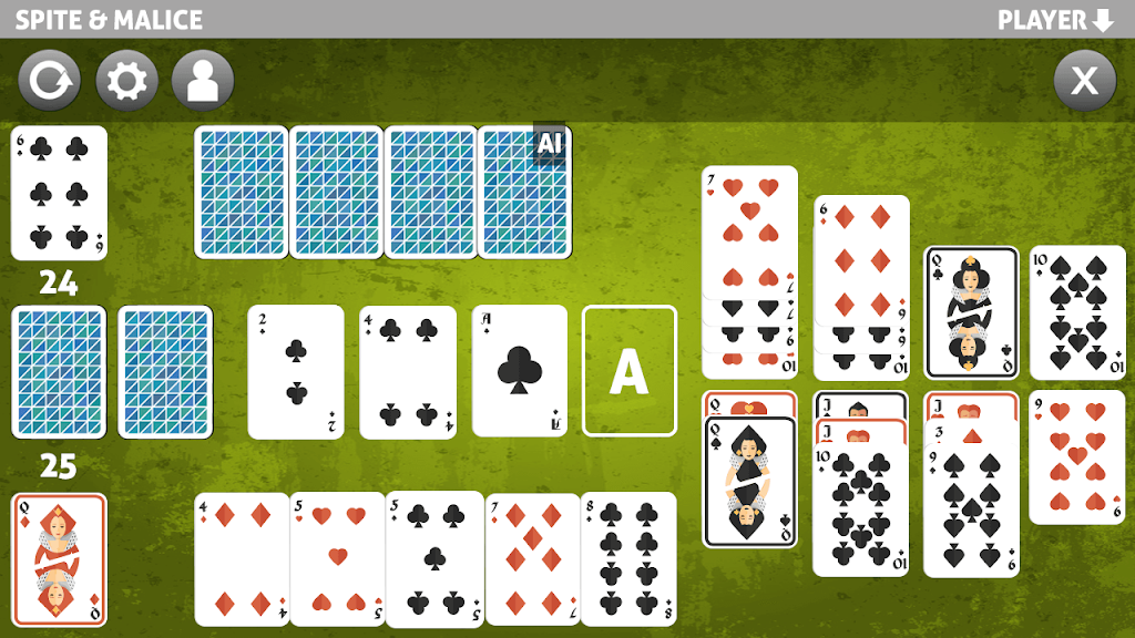 spite and malice card game Tangkapan skrin 1