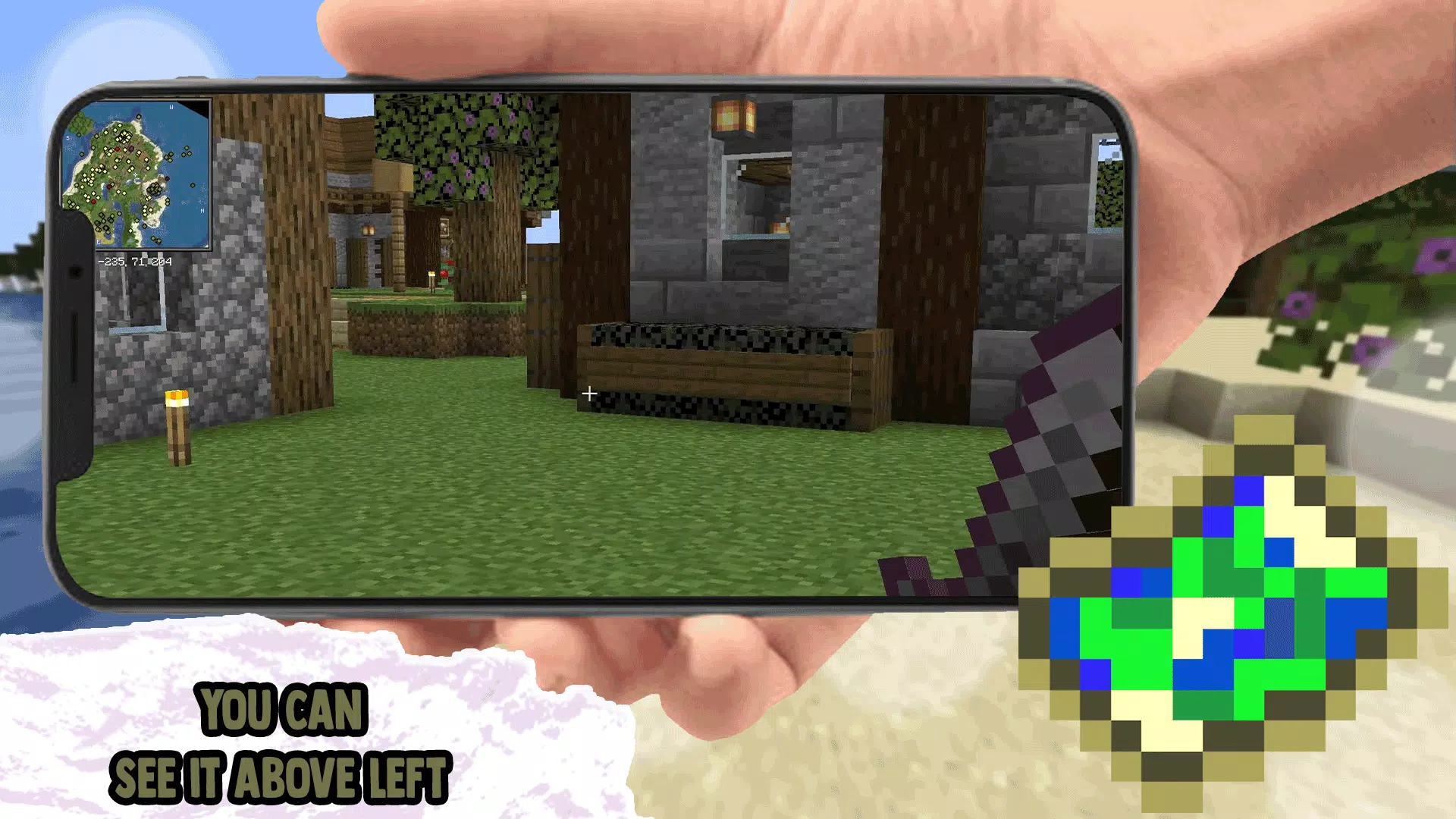 Minimap Mod Addons for MCPE ภาพหน้าจอ 0
