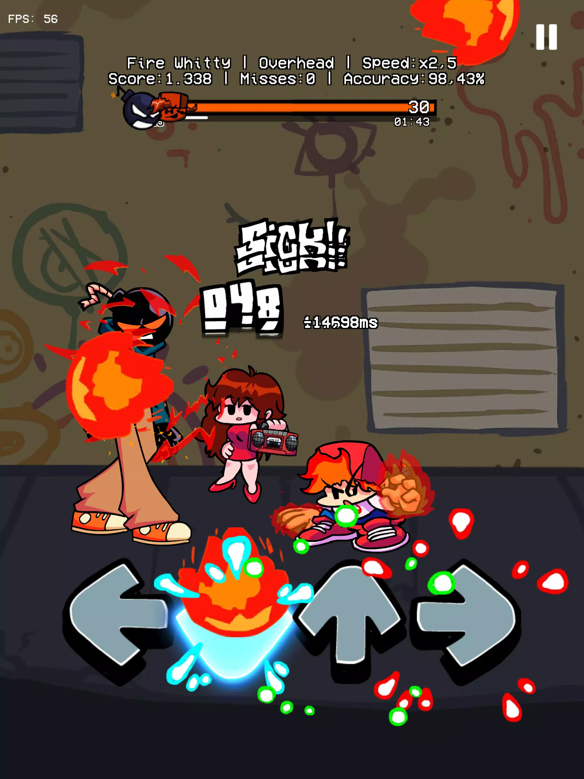 Music Battle Fire Fight Whitty スクリーンショット 3