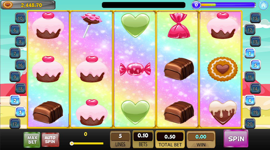 Candy Sweet Slot machine Schermafbeelding 1