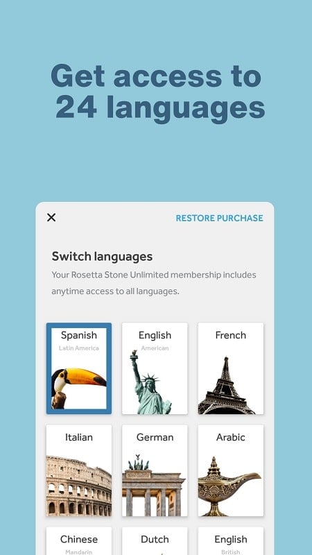 Rosetta Stone: Learn Languages Screenshot 2