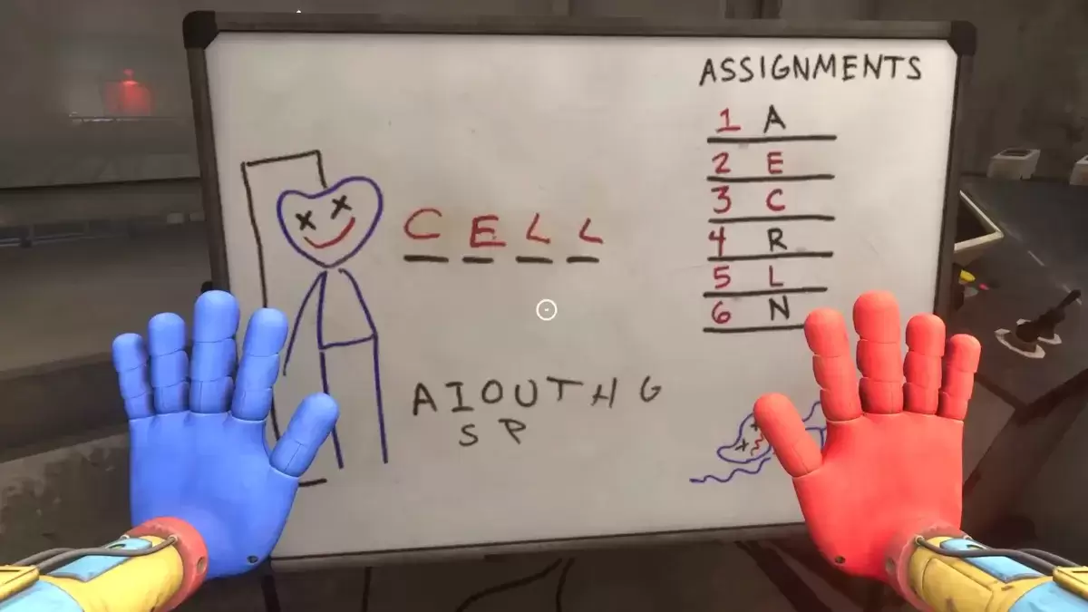 Poppy Playtime Chapter 4 Hangman Puzzle