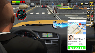 US Taxi Car Driving Games Capture d'écran 2