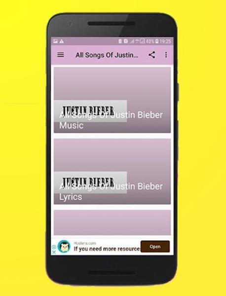 All Songs Of Justin Bieber Offline ဖန်သားပြင်ဓာတ်ပုံ 2