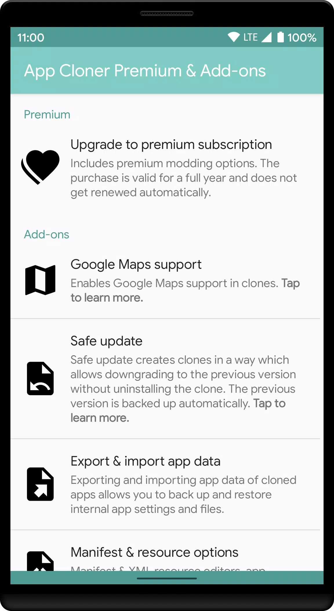 App Cloner Premium & Add-ons スクリーンショット 0