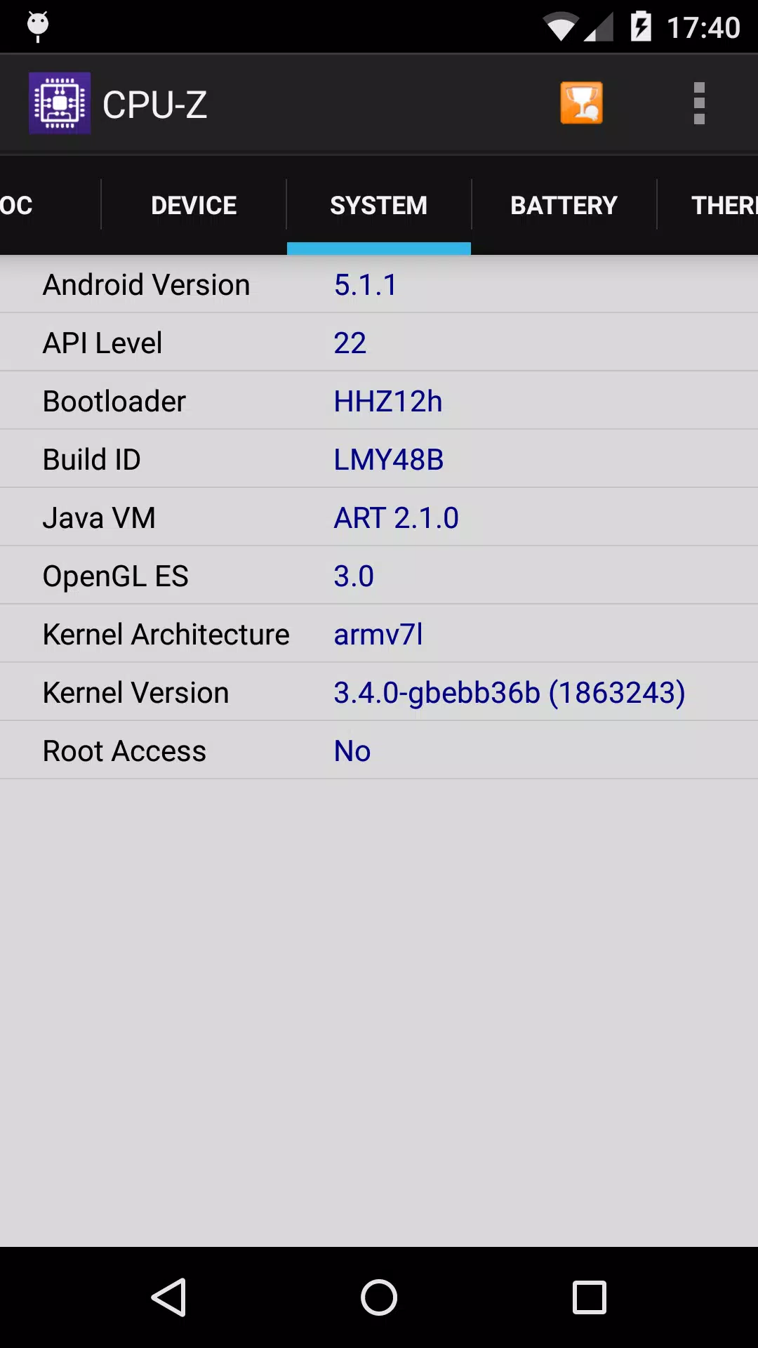 CPU-Z স্ক্রিনশট 2