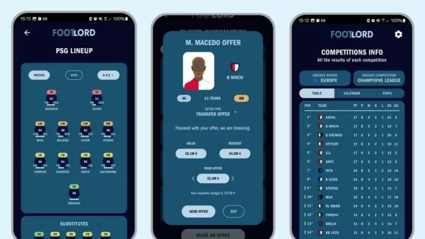 footlord-フットボールマネージャーはAndroidの新しいサッカー会長のようです