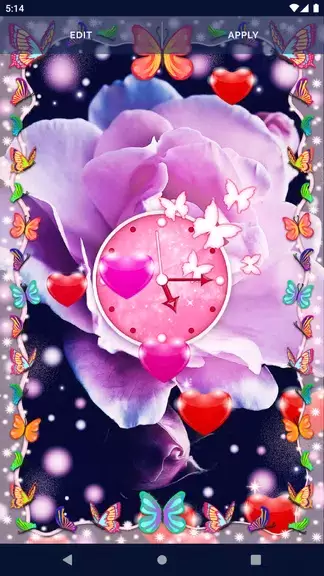 Sweet Love Live Wallpaper स्क्रीनशॉट 1