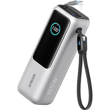 Anker 25,000mAh 165W電力庫，帶有兩條內置USB Type-C電纜