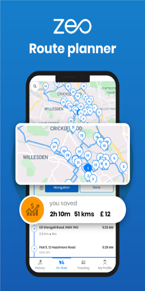 Zeo Fast Multi Stop Route Plan