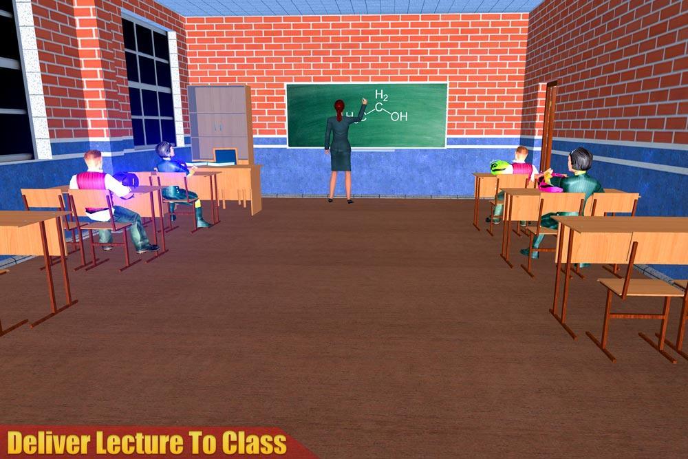 Virtual High School Teacher 3D Captura de tela 2