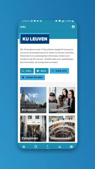 KU Leuven events Tangkapan skrin 1