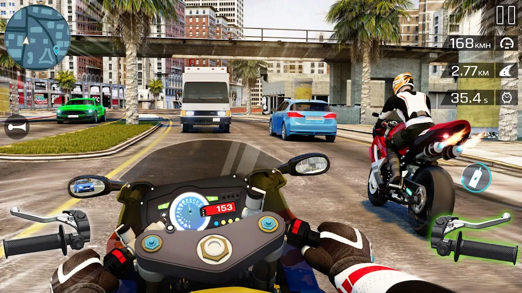 Highway Bike Riding Simulator Screenshot 0