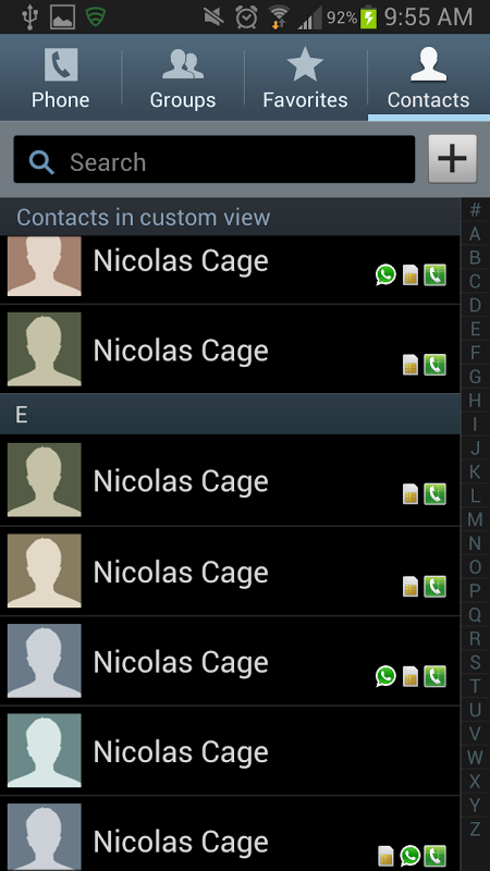 Contacts Hacker - Prank App Captura de pantalla 0