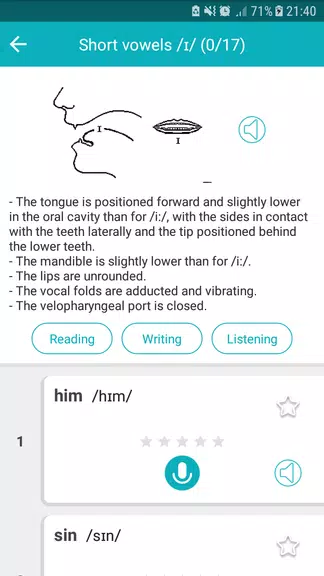 Schermata Speak English Pronunciation 1