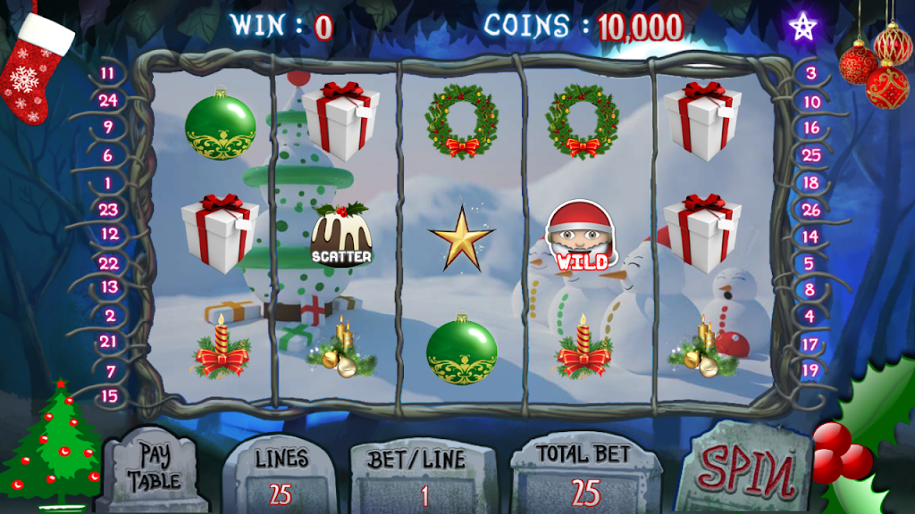 Christmas Jackpot : Real Casino Slot Master 777 Tangkapan skrin 1