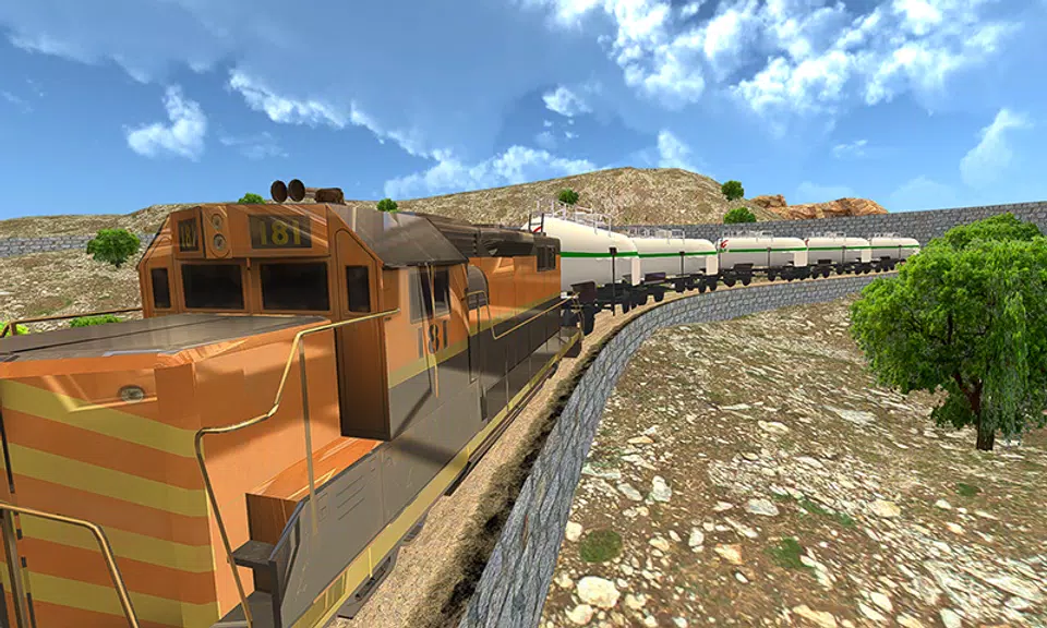 Oil Tanker Train Driving Sim スクリーンショット 1