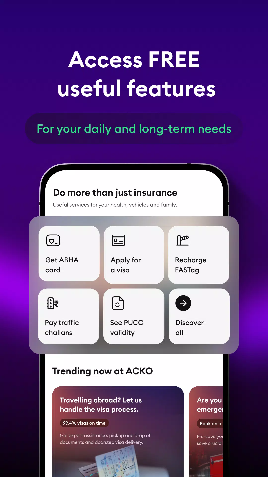 ACKO Insurance Captura de tela 2