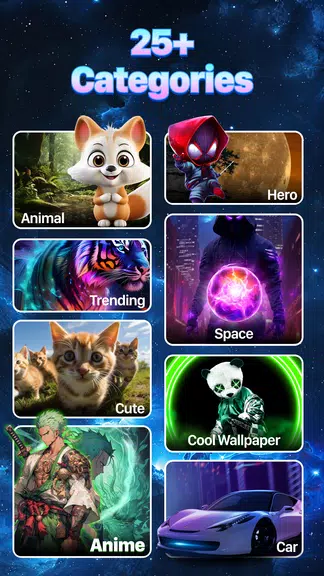 Schermata 3D Wallpaper - Cool Wallpapers 1
