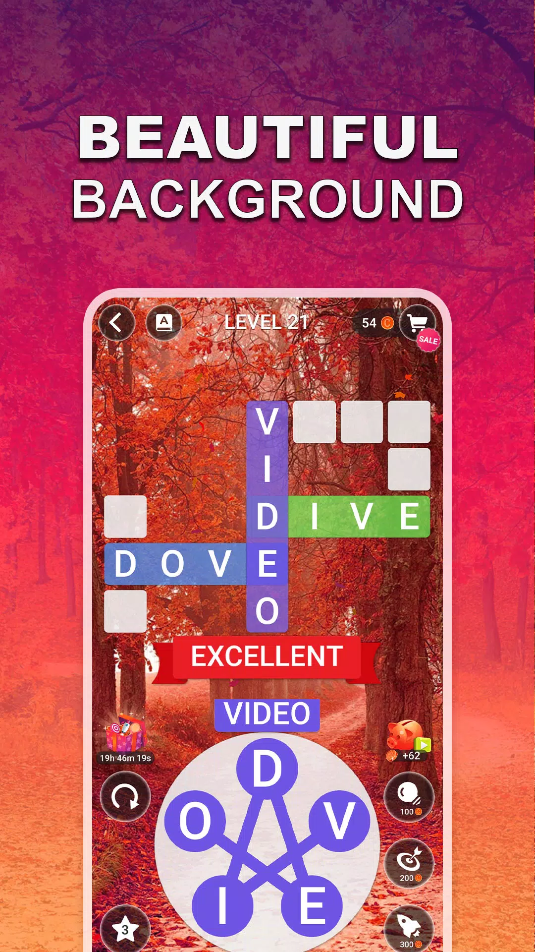 Word Rainbow - A crossword game Screenshot 3