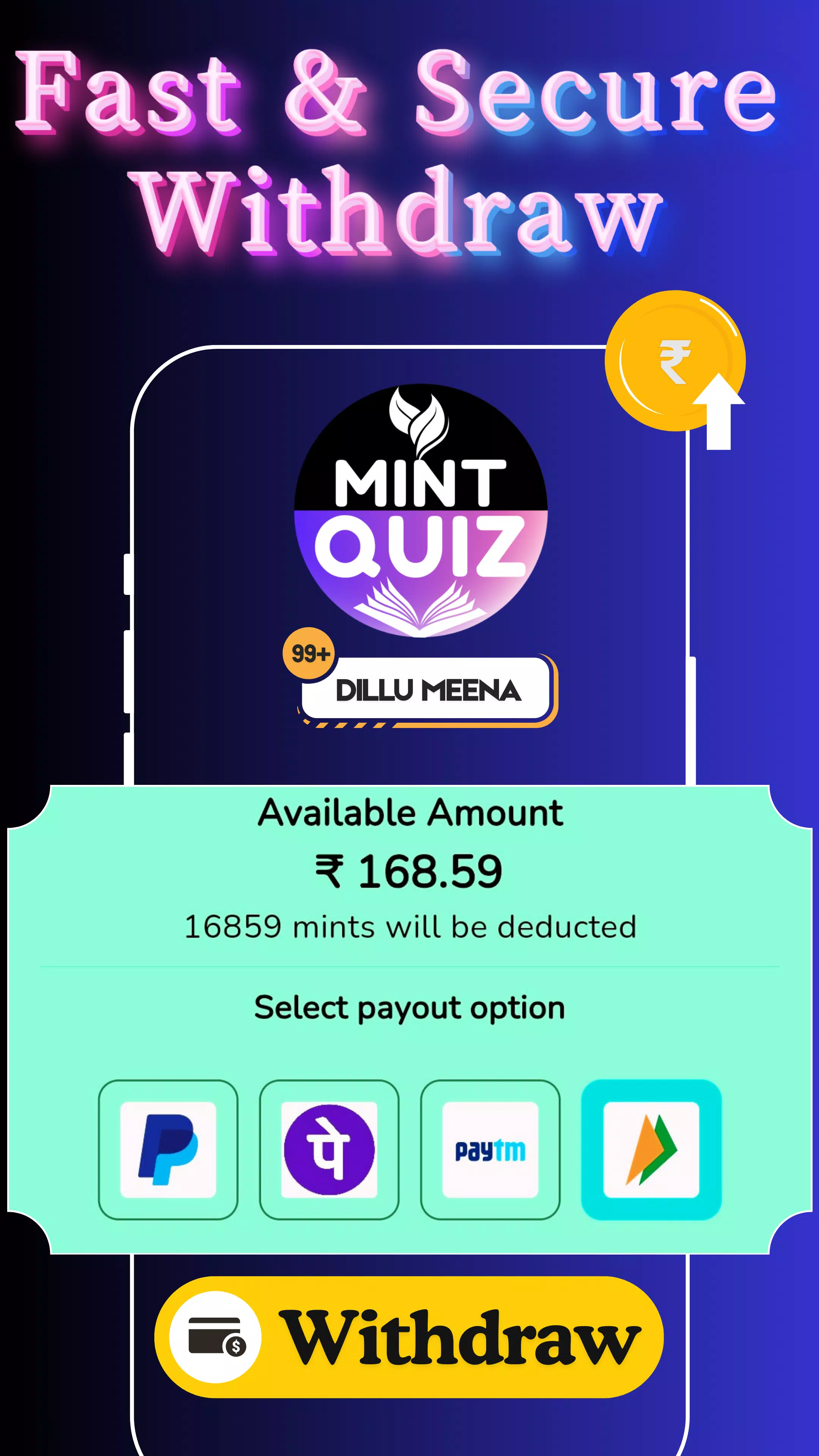 Earning App: Mint Quiz Скриншот 3