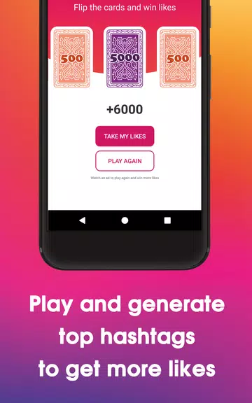 Schermata LikesBooster Free - Get More Likes using Hashtags 1