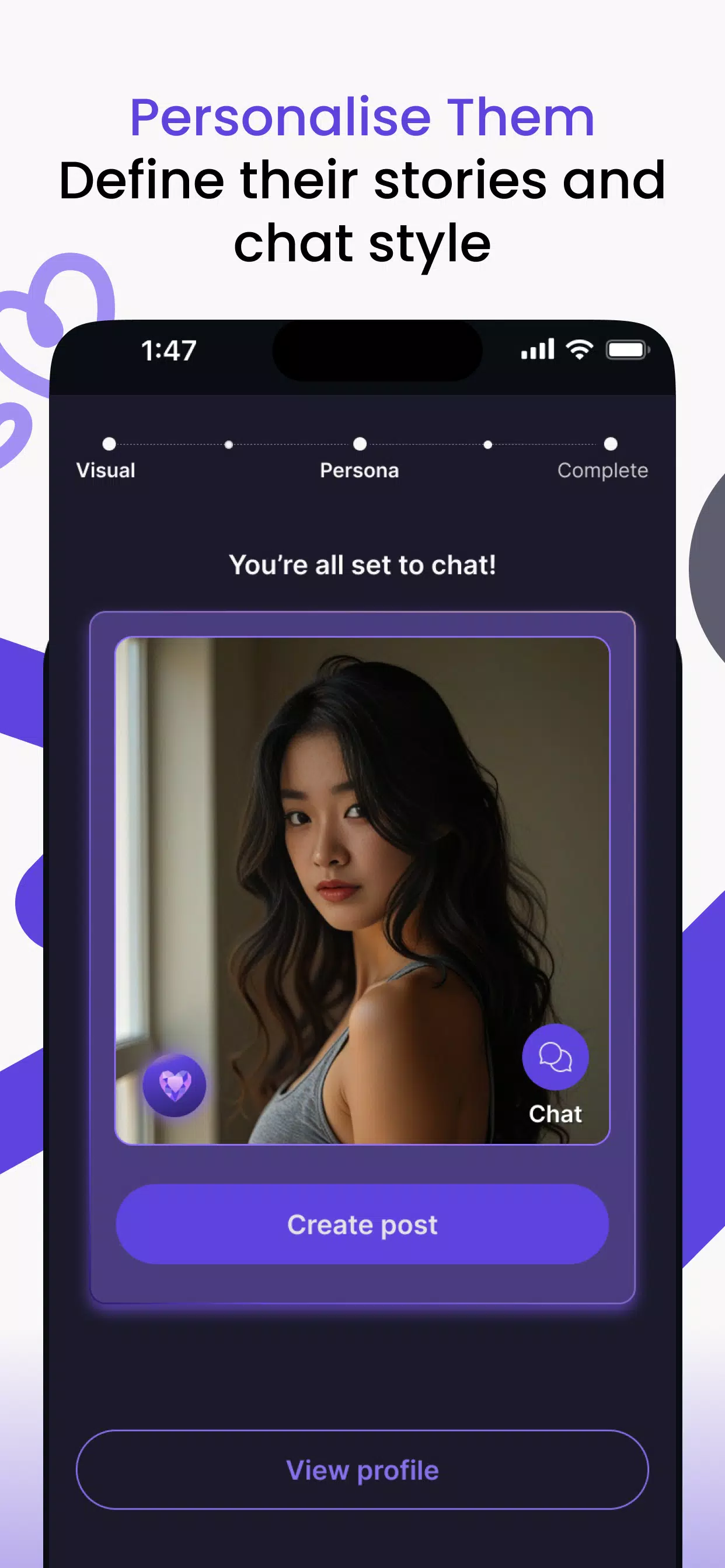 Vaib: AI Character Chat ภาพหน้าจอ 2