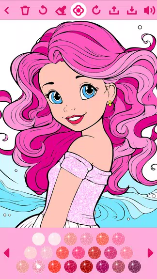 Princess Coloring Book offline Captura de pantalla 0