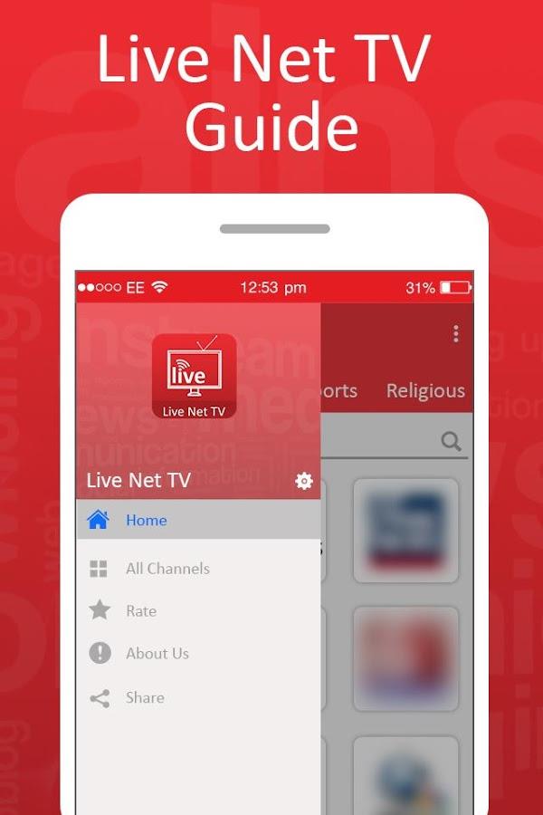 Live Net TV Streaming Guide Screenshot 2