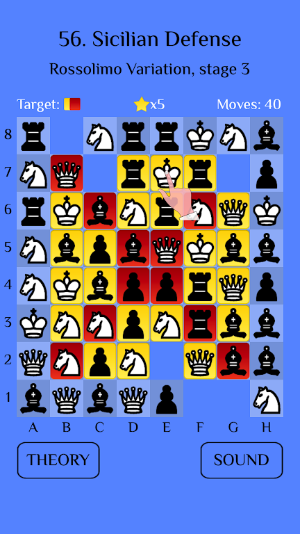 Chess Match-3: Sicilian Captura de tela 0