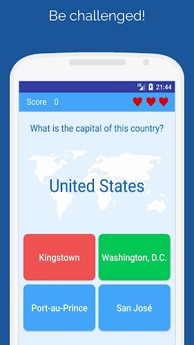 Capitals of the countries Quiz Captura de tela 1