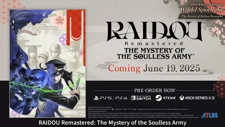 Raidou Remastered Tarikh dan Masa Siaran