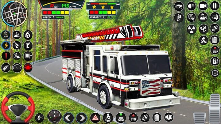 Firefighter: Fire Truck games स्क्रीनशॉट 1