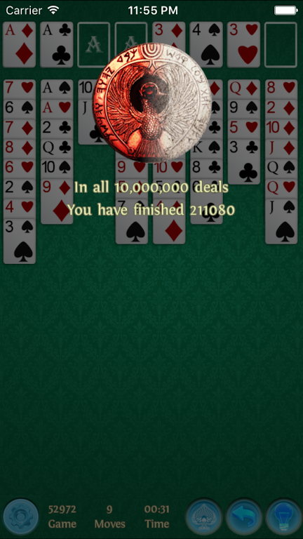 FreeCell Premium ဖန်သားပြင်ဓာတ်ပုံ 1
